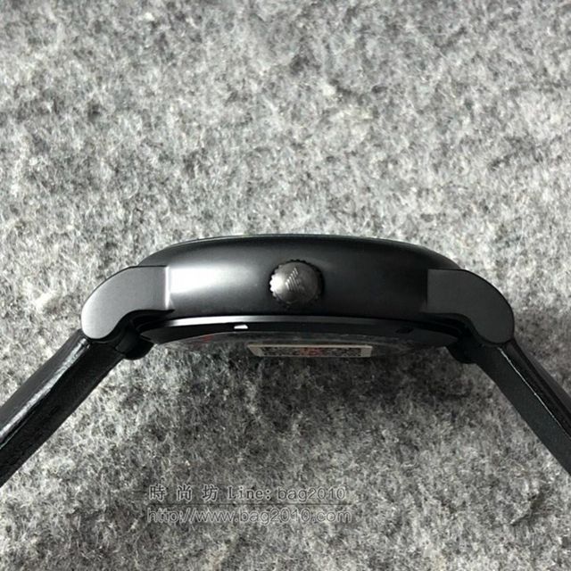 阿瑪尼手錶 AR60008 阿瑪尼自動機械男表 小牛皮錶帶男士腕表  hds1863